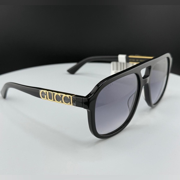 Gucci Sunglasses Black Frames with Gold Logo GG1188S. New with tags & case main image 11